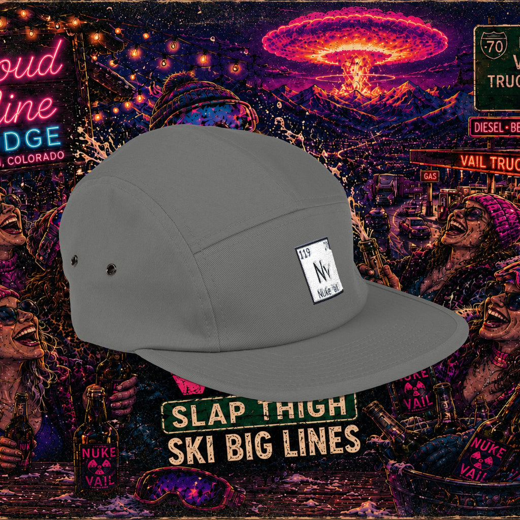 5 Panel Cap (Embroidery) - nuke vail element 119