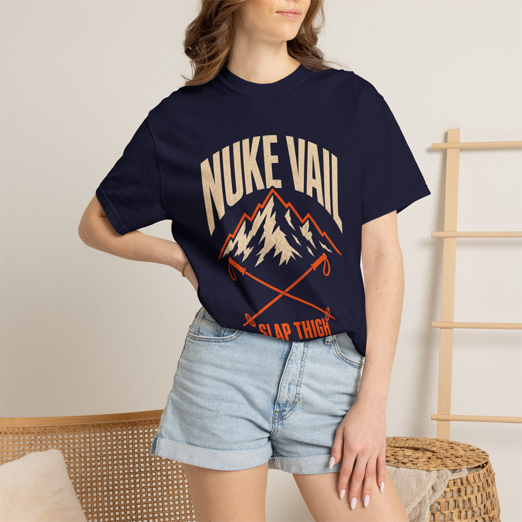 Nuke Vail "Slap Thigh Ski Big Lines" T-Shirt - Classic