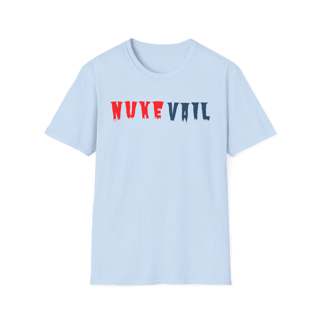 Nuke Vail T-Shirt — Red & Blue Logo Tee