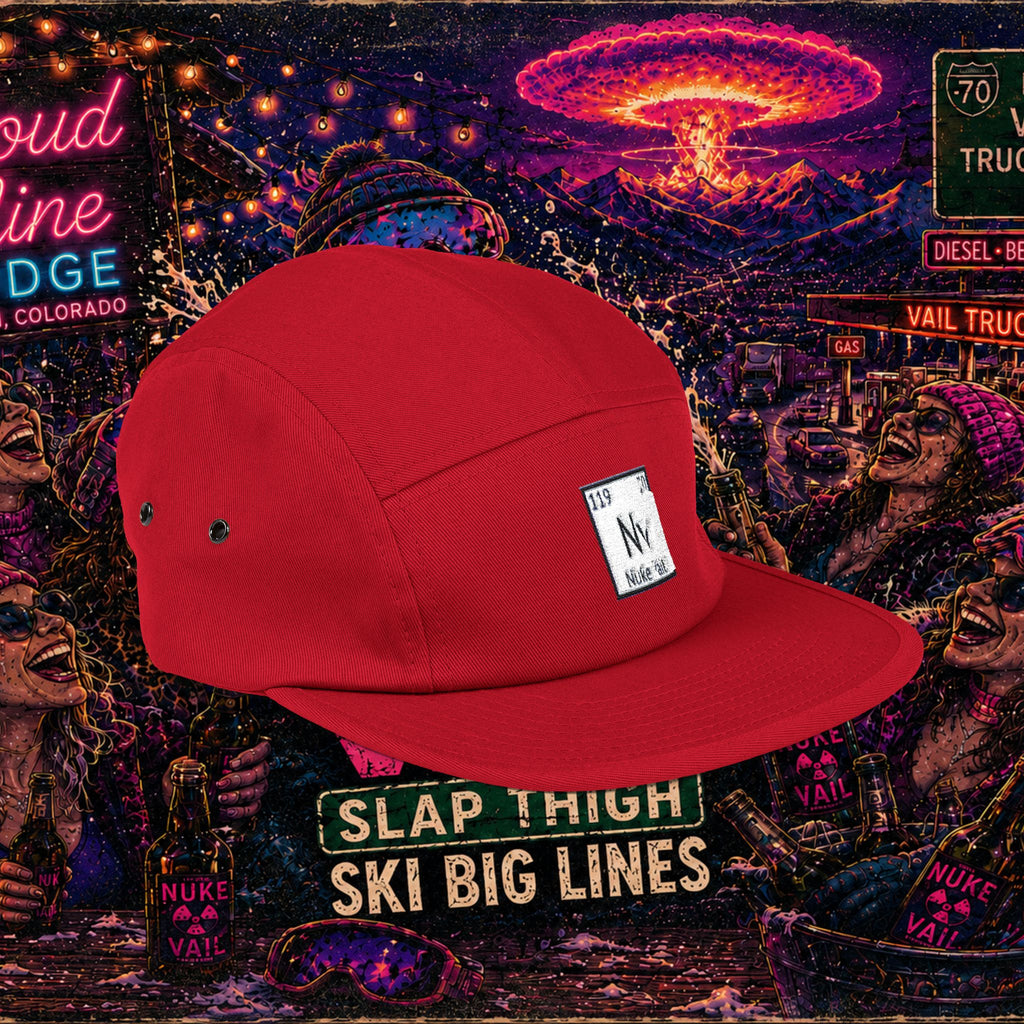 5 Panel Cap (Embroidery) - nuke vail element 119