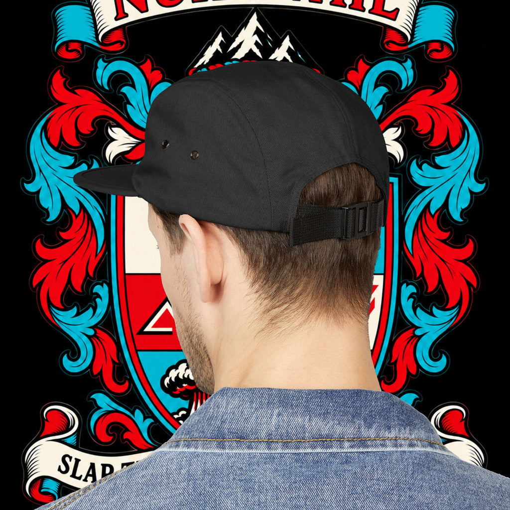 Embroidered Crest 5-Panel Cap – nuke vail family crest