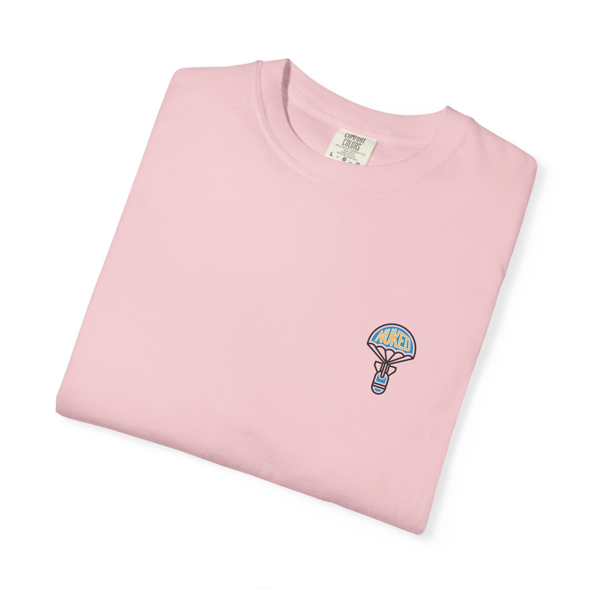 T-Shirt — Retro 'Nuke Vail' Graphic Tee with Mushroom Patch