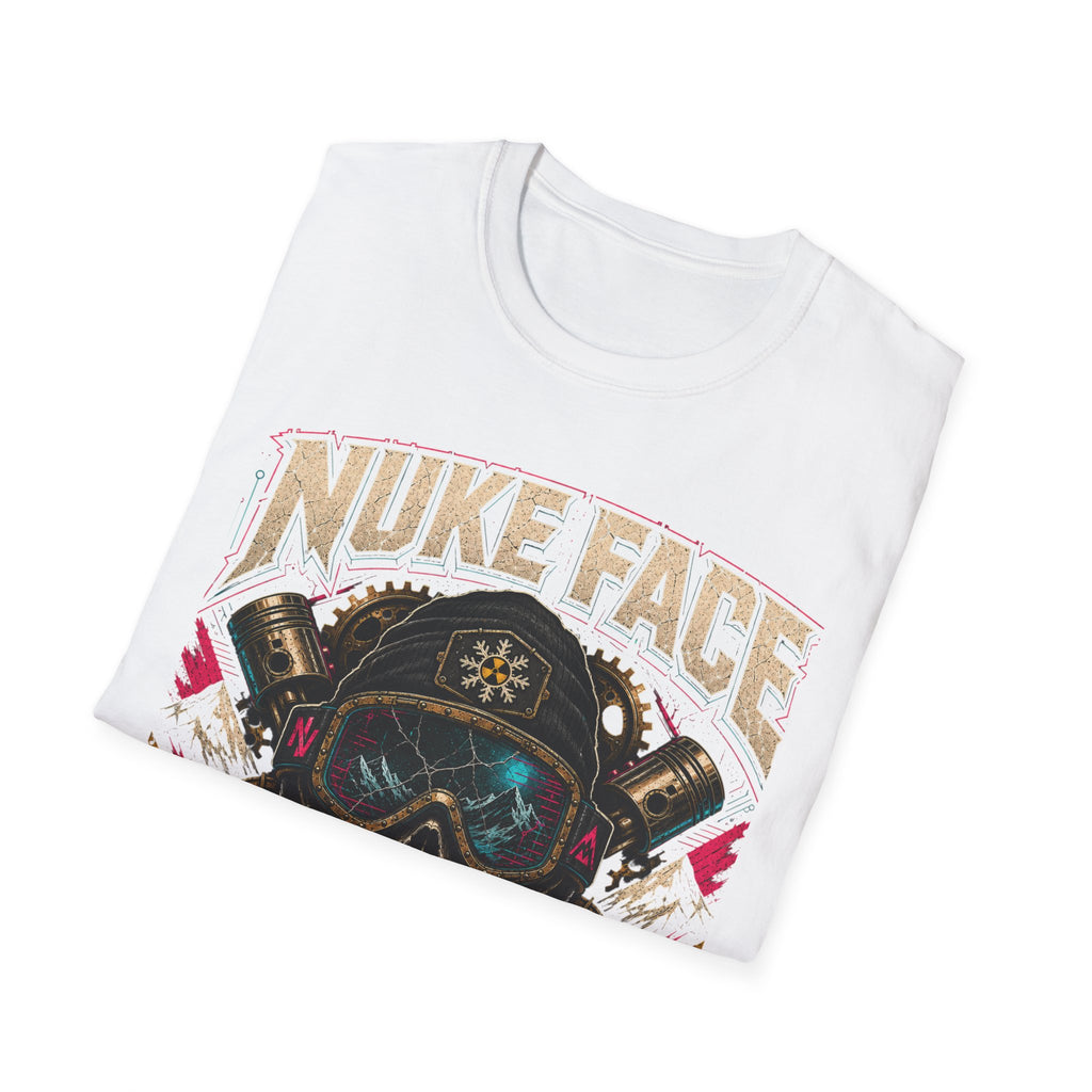 Nuke Face Graphic T-Shirt — Retro Gas Mask Skull Tee