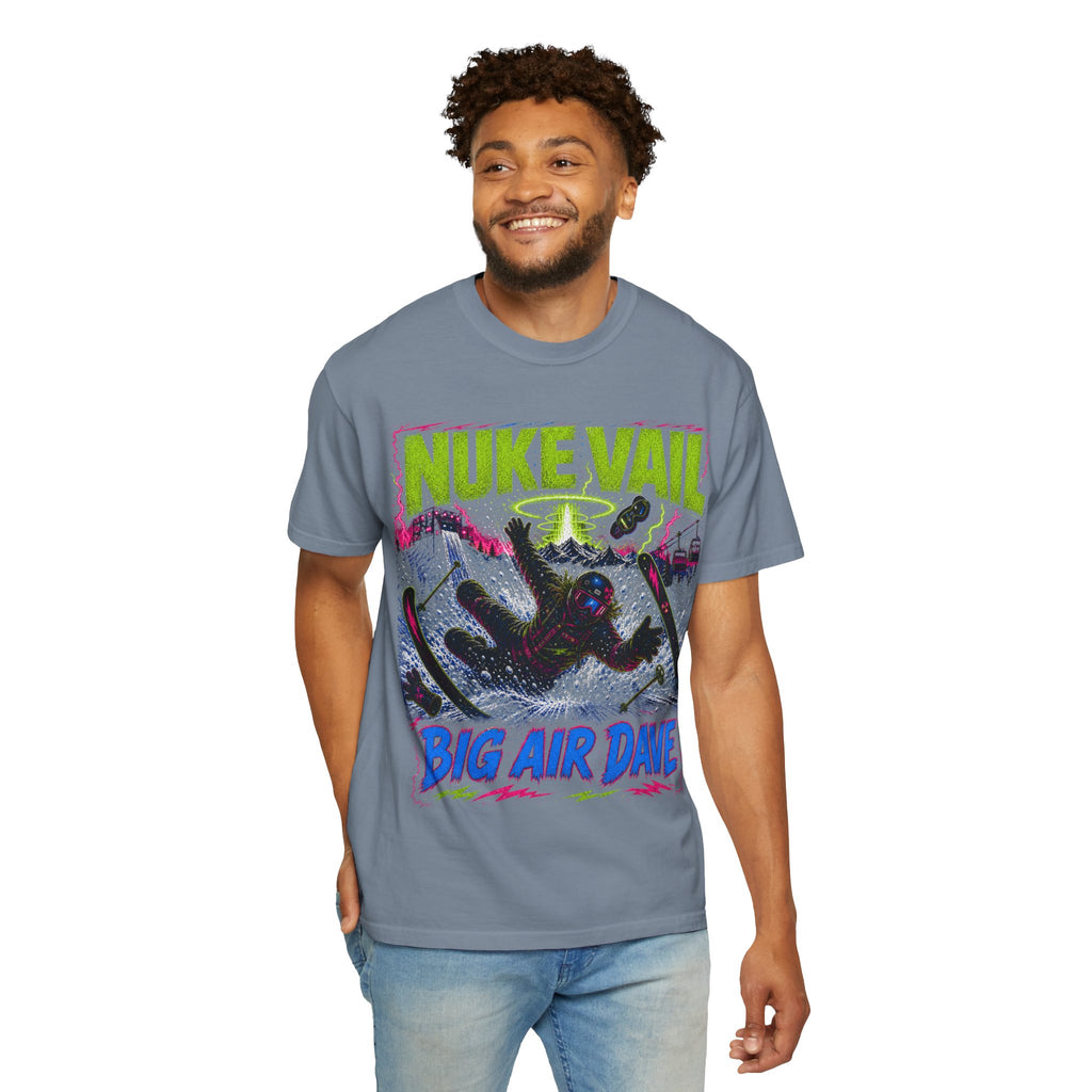 T-Shirt — "Nuke Vail" Big Air Dave Ski Graphic Tee