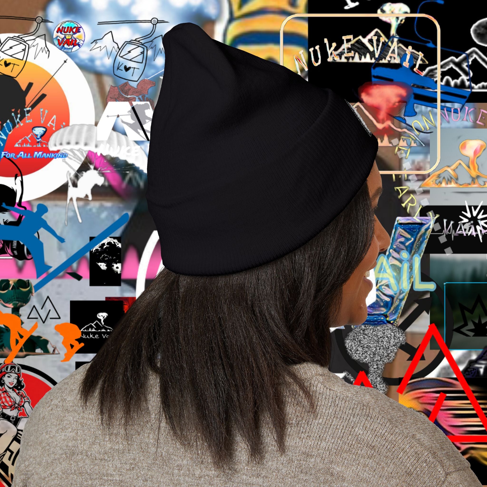 Embroidered Nuke Vail Classic Cuffed Beanie — Element 119