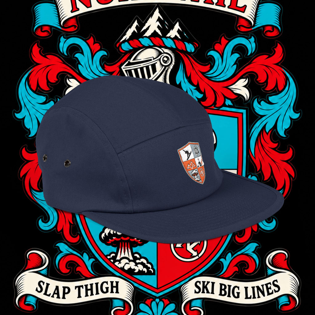 Embroidered Crest 5-Panel Cap – nuke vail family crest