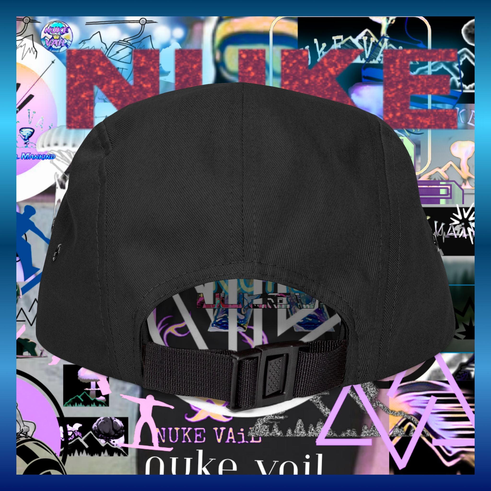 5 Panel Cap (Embroidery) - Nuke Vail slop