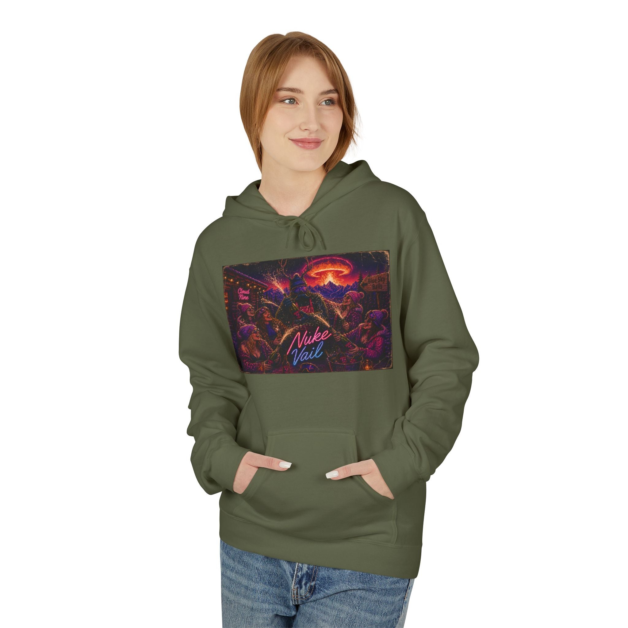 Nuke Vail Retro Cyberpunk Hoodie