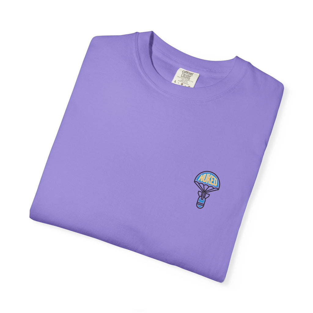 T-Shirt — Retro 'Nuke Vail' Graphic Tee with Mushroom Patch