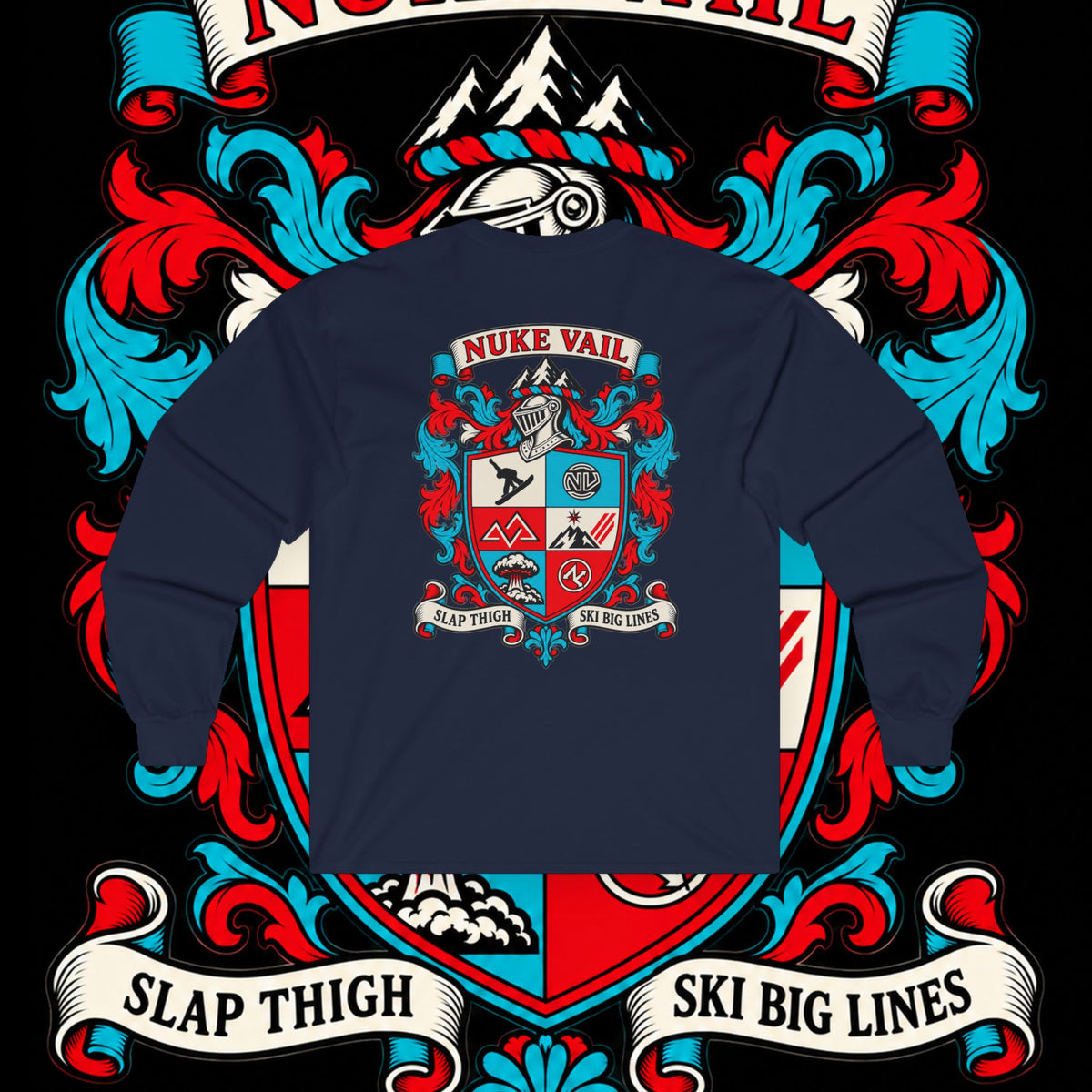 Long Sleeve Tee — Nuke Vail Crest Graphic