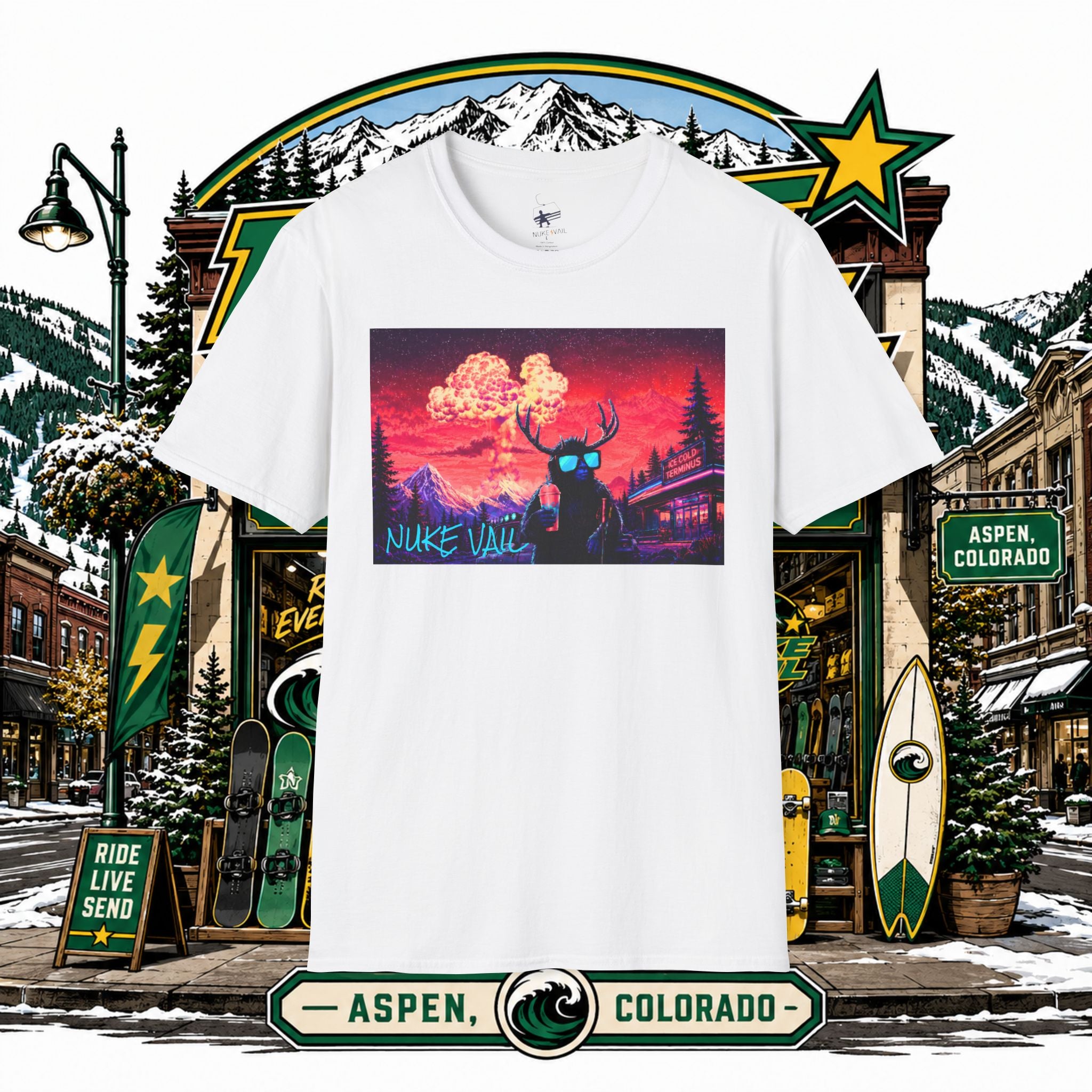 NUKE VAIL - RETRO GRAPHIC TEE - SLURPEE