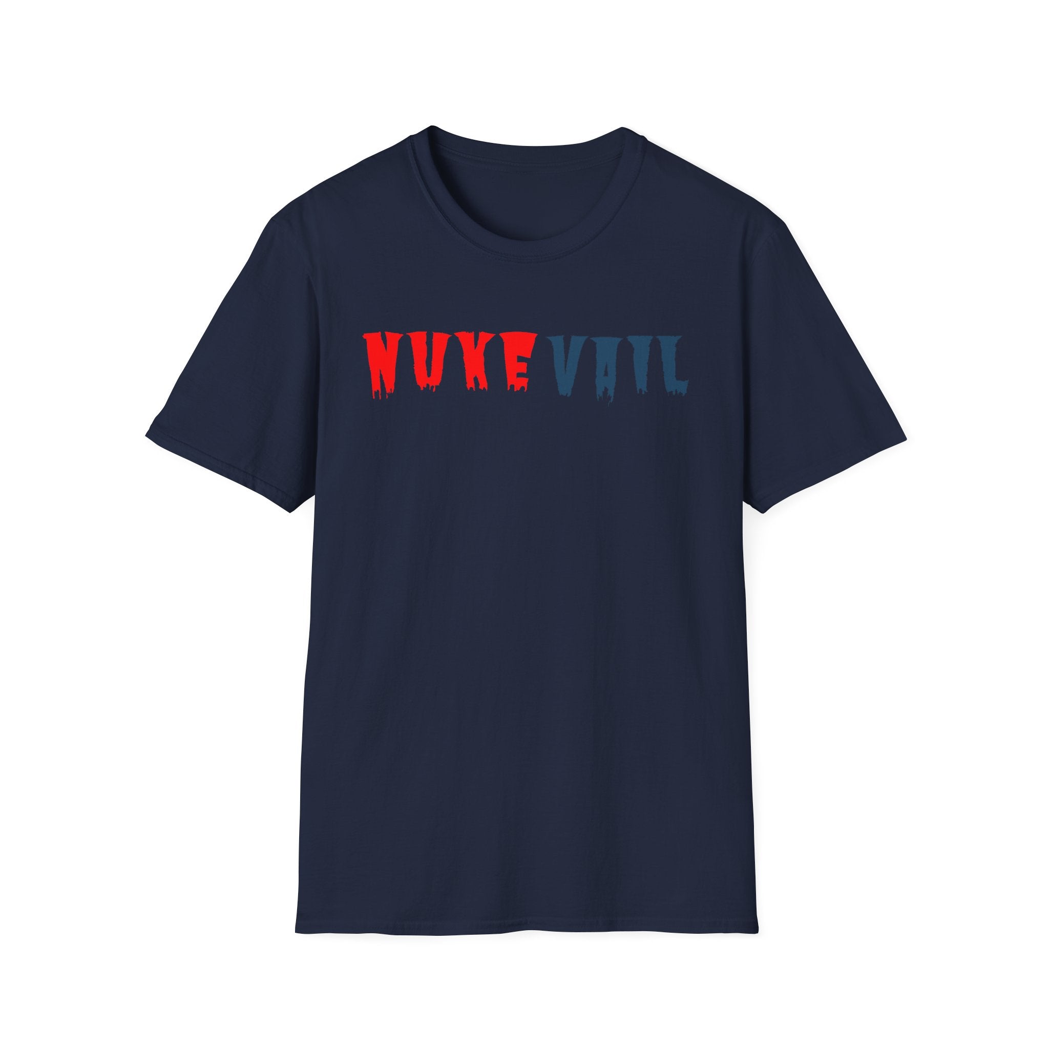 Nuke Vail T-Shirt — Red & Blue Logo Tee