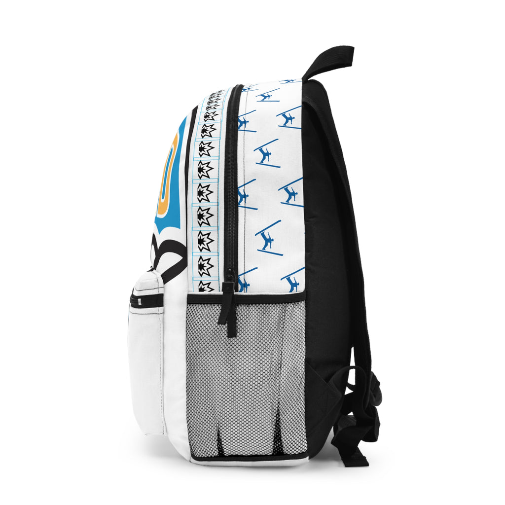Nuked Bomber Graphic Backpack — Bold Retro Skateboard School Bag