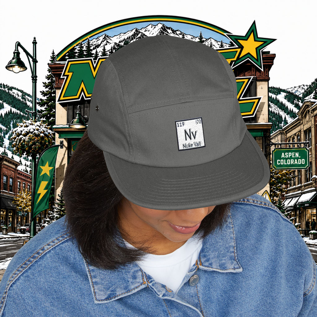 5 Panel Cap (Embroidery) - nuke vail element 119
