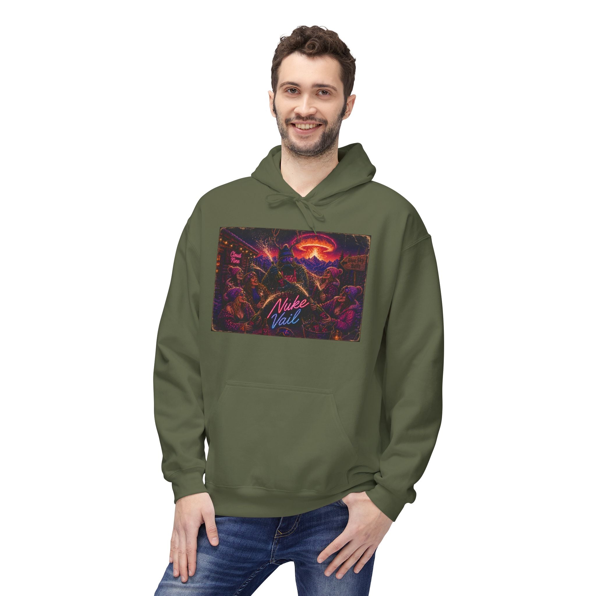 Nuke Vail Retro Cyberpunk Hoodie