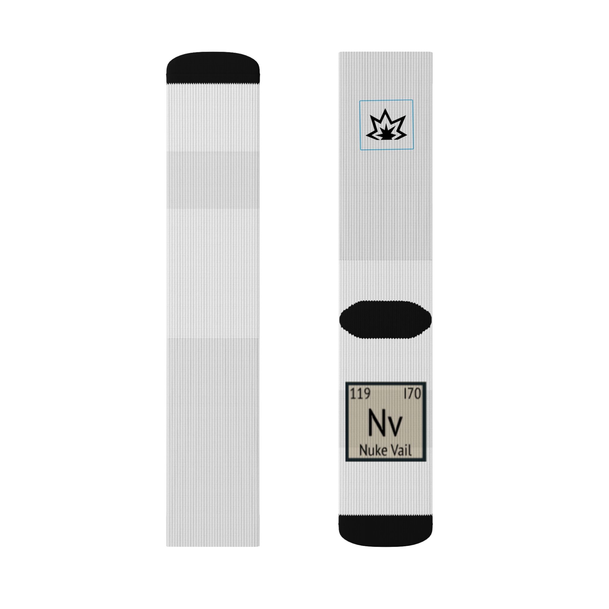 Nuke Vail Custom Photo Crew Socks