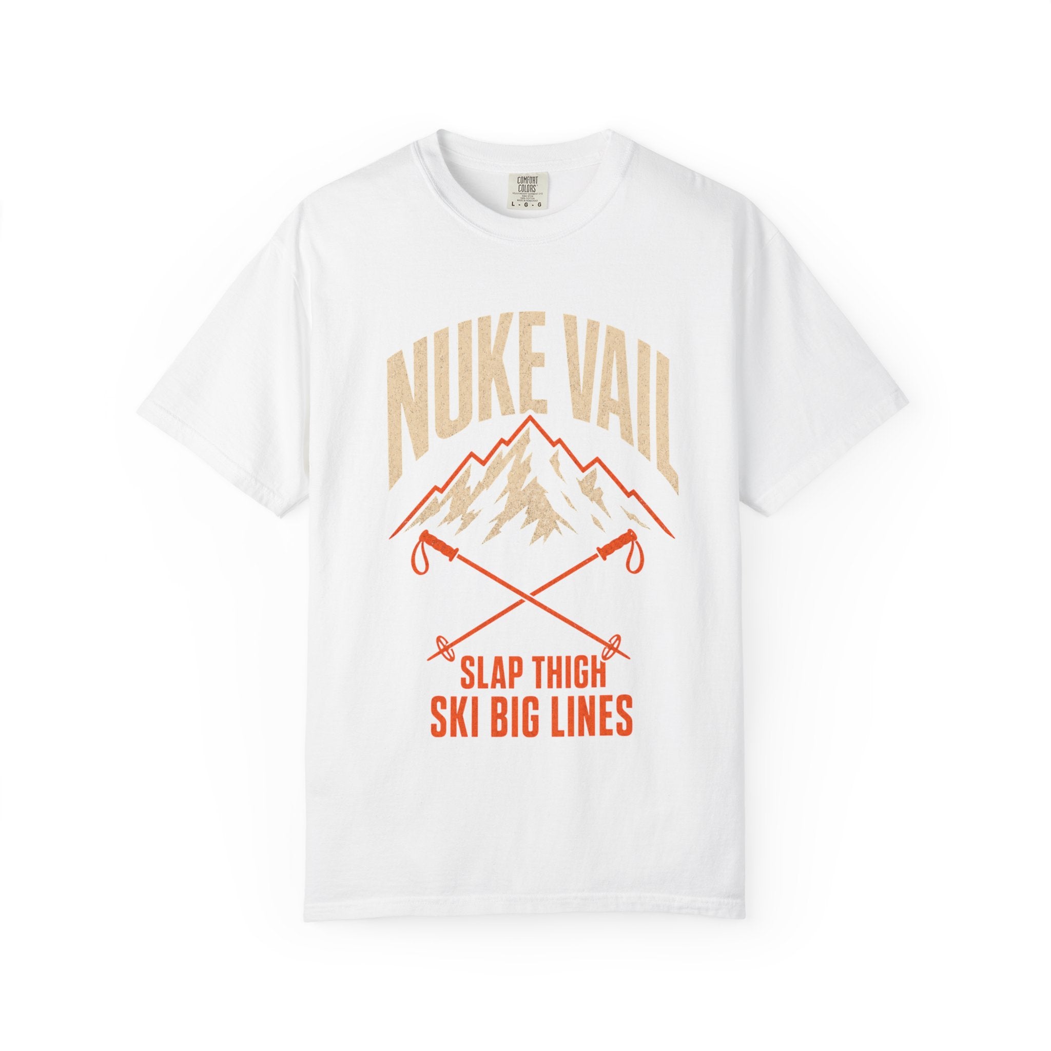 Nuke Vail "Slap Thigh Ski Big Lines" T-Shirt - Classic