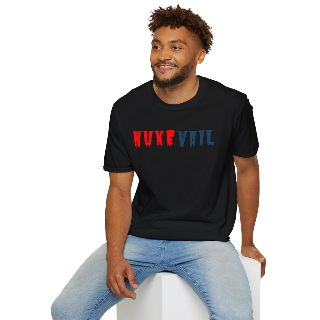 Nuke Vail T-Shirt — Red & Blue Logo Tee