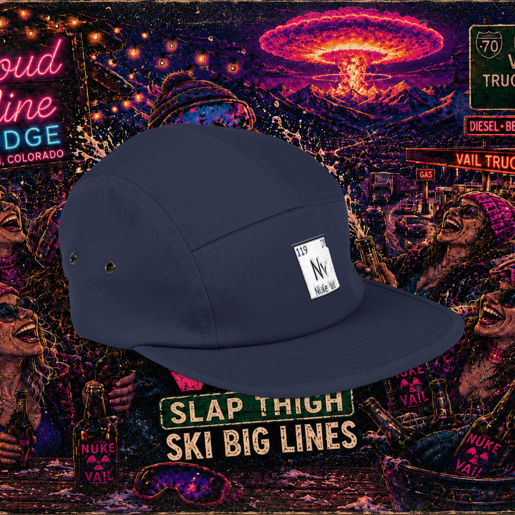 5 Panel Cap (Embroidery) - nuke vail element 119
