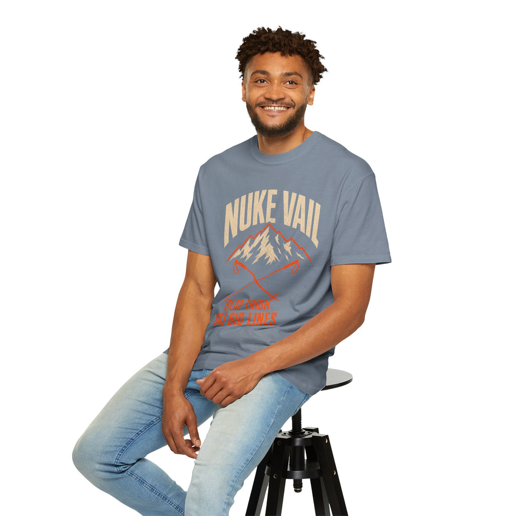 Nuke Vail "Slap Thigh Ski Big Lines" T-Shirt - Classic