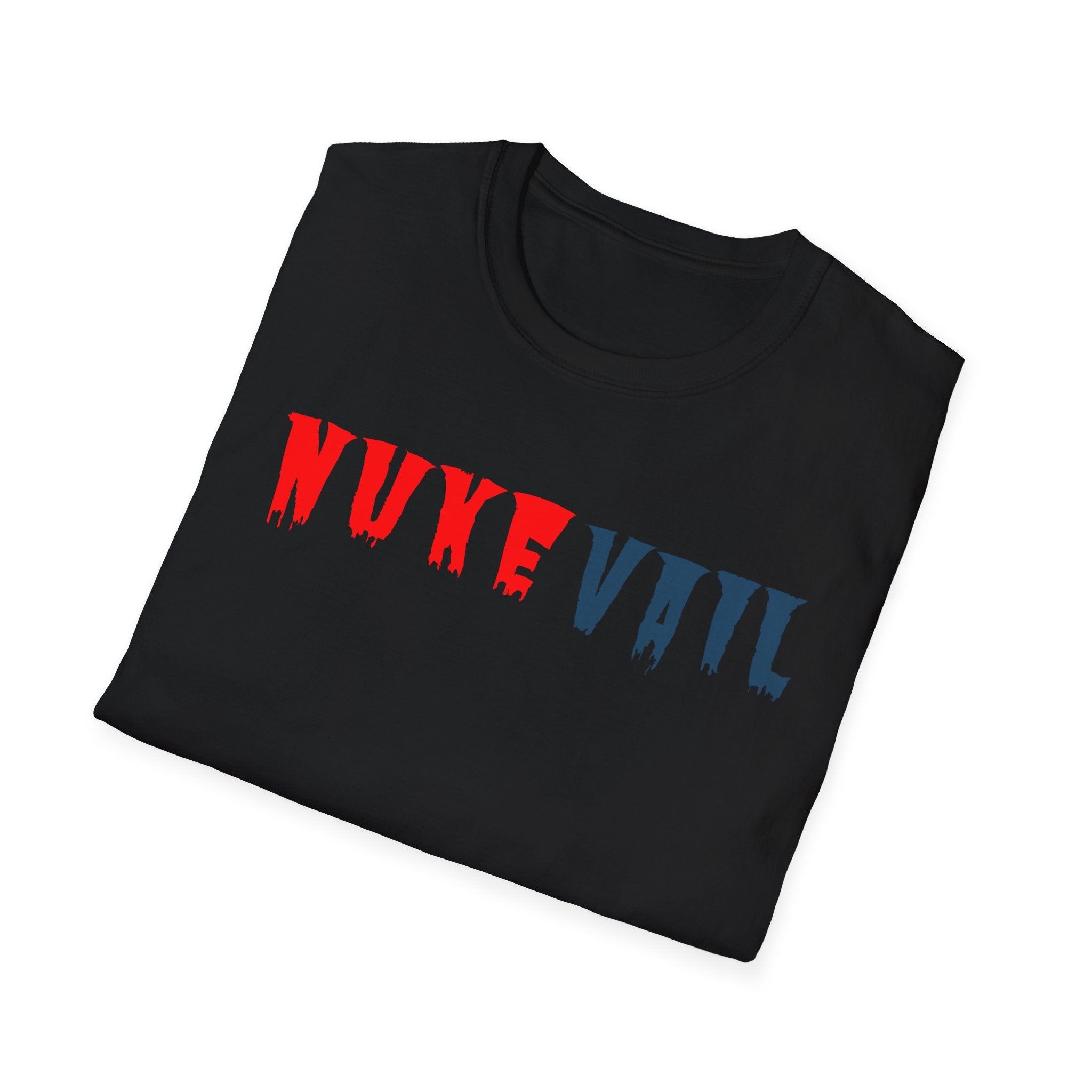Nuke Vail T-Shirt — Red & Blue Logo Tee