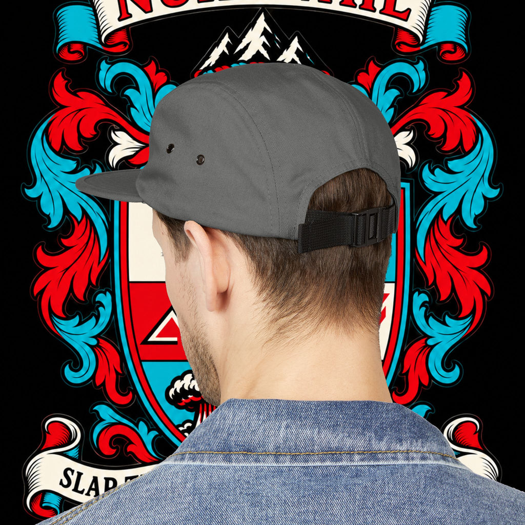 Embroidered Crest 5-Panel Cap – nuke vail family crest