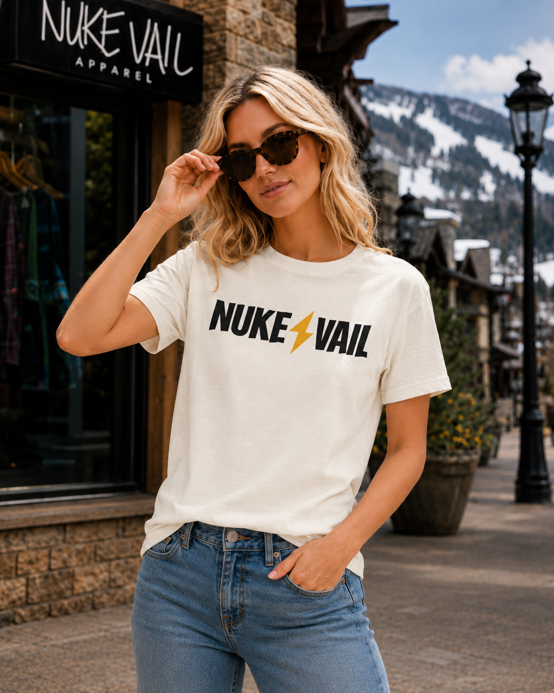 Skate Punk T-Shirt — "Nuke Vail" Graphic Tee Featuring Saint Queeblo